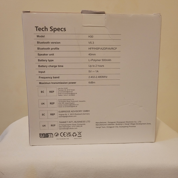 EAOURL Noise Canceling Bluetooth Headphones - Picture 2 of 3